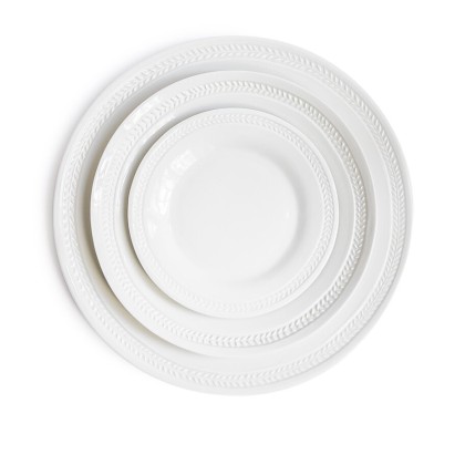Dessert plate Empire in white porcelain