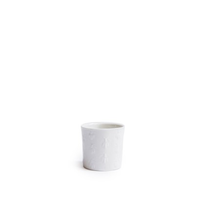 Moka cup Abelha in white porcelain