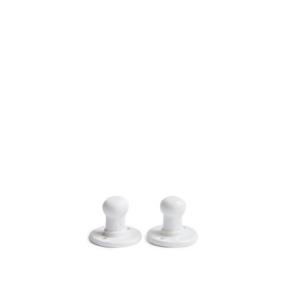 Small wall peg in white porcelain