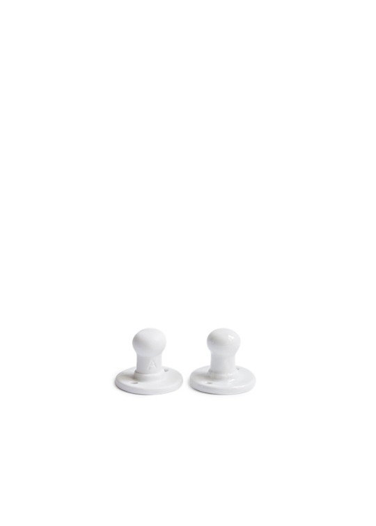 Small wall peg in white porcelain