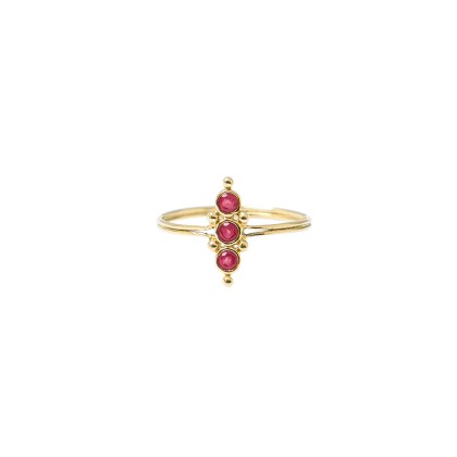 Ring in gold and rubis Mahaut