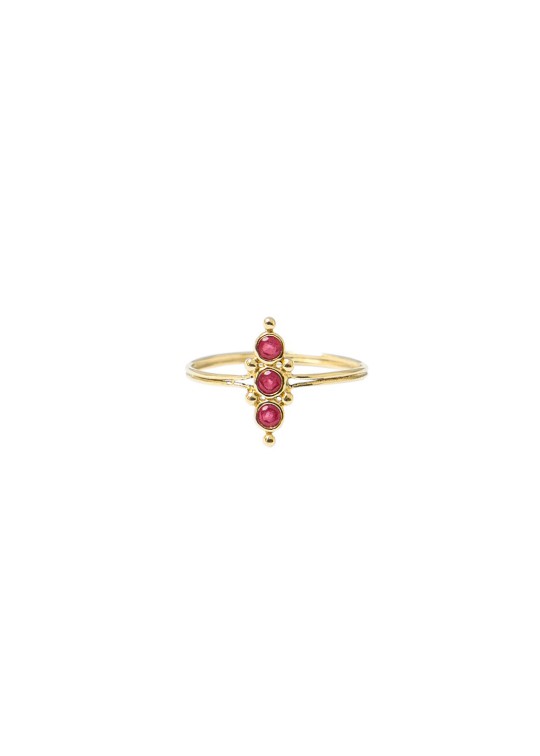Ring in gold and rubis Mahaut