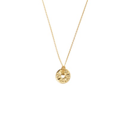 Necklace in silver-gilt or medal in 18 carats gold Hera