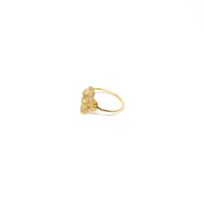 Ring in silver-gilt or 18 carats gold India