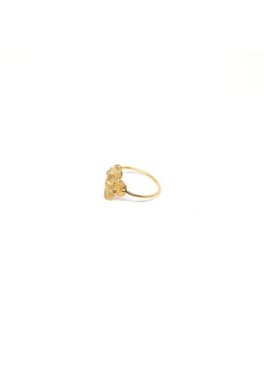 Ring in silver-gilt or 18 carats gold India