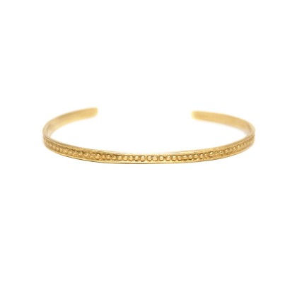 Bangle in silver-gilt or 18 carats gold Louise