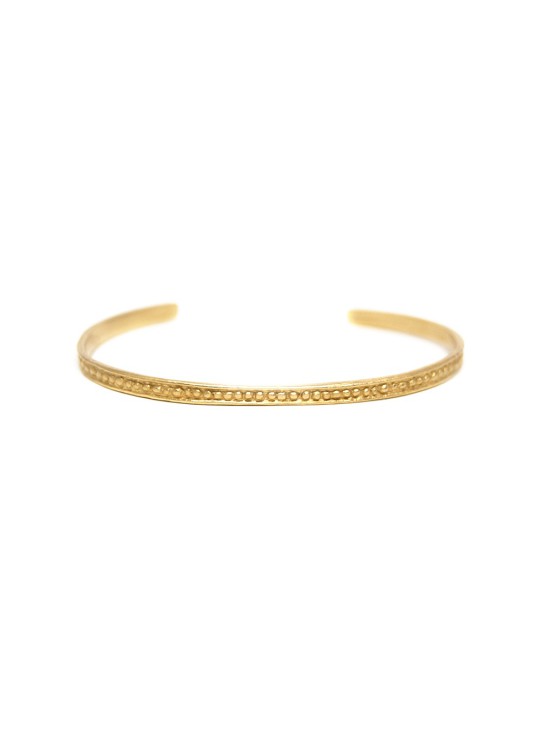 Bangle in silver-gilt or 18 carats gold Louise