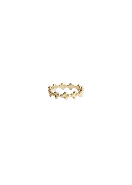 Ring in silver-gilt or 18 carats gold Lucky