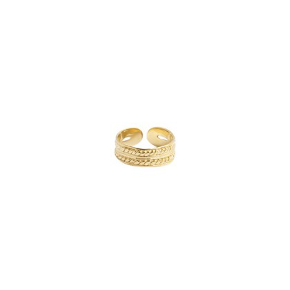 Ring in silver-gilt or 18 carats gold Olympe