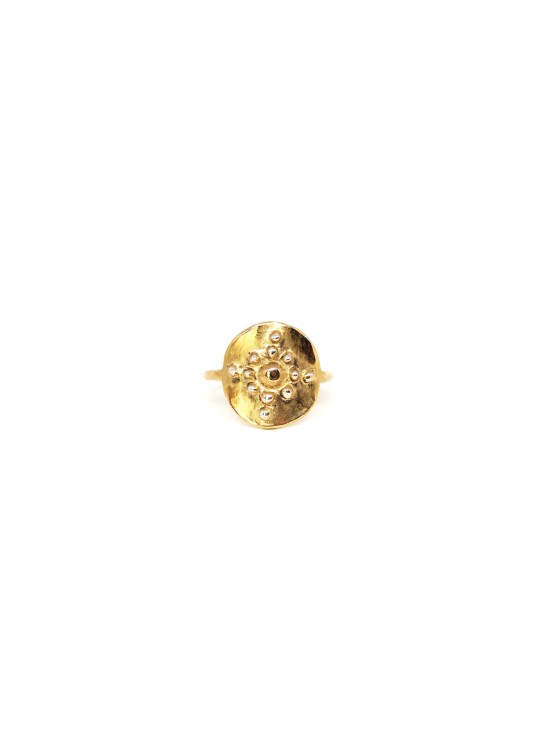 Ring in silver-gilt or 18 carats gold Orion