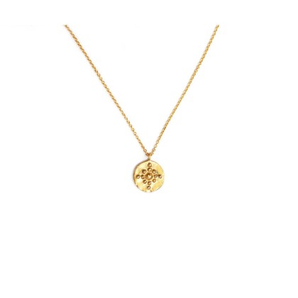 Necklace in silver-gilt or medal in 18 carats gold Orion