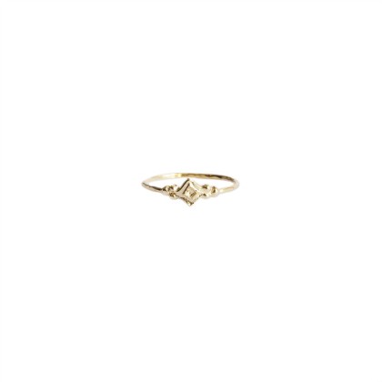 Ring in silver-gilt or 18 carats gold and diamond Sao