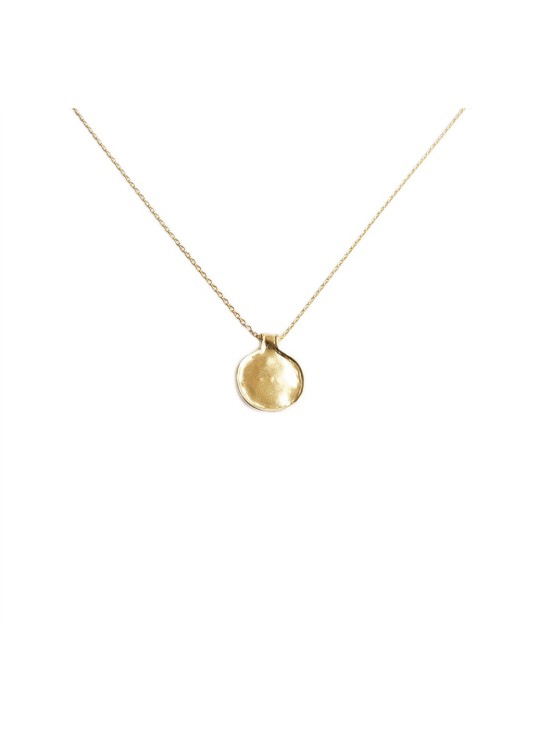 Necklace in silver-gilt or medal in 18 carats gold Simple